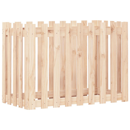 vidaXL Hochbeet Lattenzaun-Design 100x50x70 cm Massivholz Kiefer