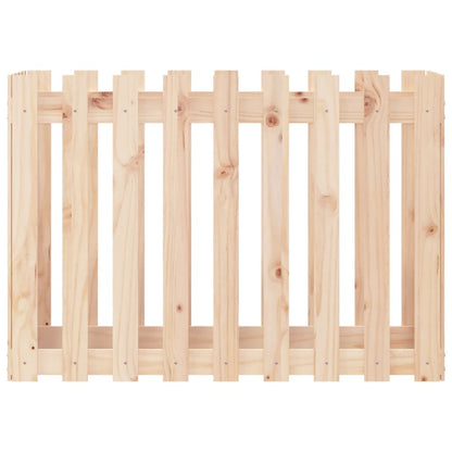 vidaXL Hochbeet Lattenzaun-Design 100x50x70 cm Massivholz Kiefer