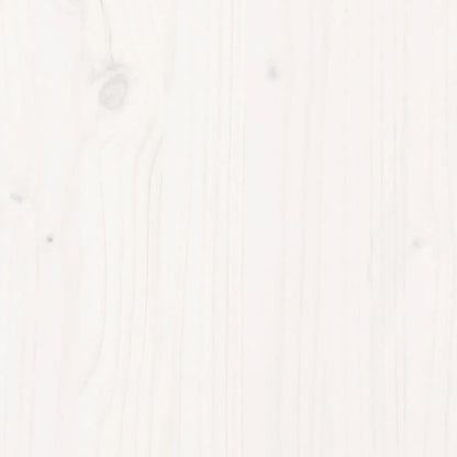 vidaXL Hochbeet Lattenzaun-Design Weiß 150x30x30 cm Massivholz Kiefer