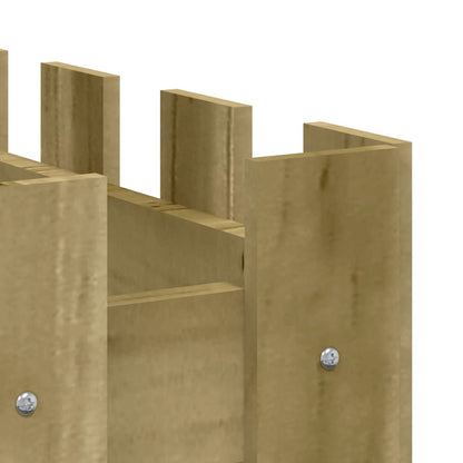 vidaXL Hochbeet Lattenzaun-Design 150x50x50 cm Kiefernholz Imprägniert