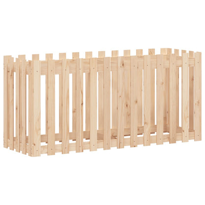 vidaXL Hochbeet Lattenzaun-Design 150x50x70 cm Massivholz Kiefer