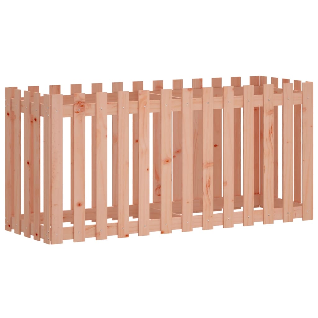 vidaXL Hochbeet Lattenzaun-Design 150x50x70 cm Massivholz Douglasie