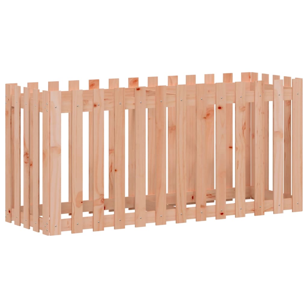 vidaXL Hochbeet Lattenzaun-Design 150x50x70 cm Massivholz Douglasie