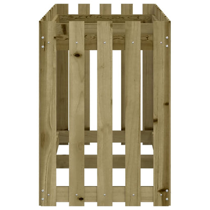 vidaXL Hochbeet Lattenzaun-Design 150x50x70 cm Kiefernholz Imprägniert