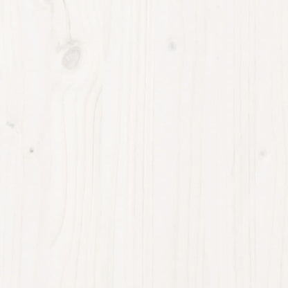 vidaXL Hochbeet Lattenzaun-Design Weiß 200x50x50 cm Massivholz Kiefer
