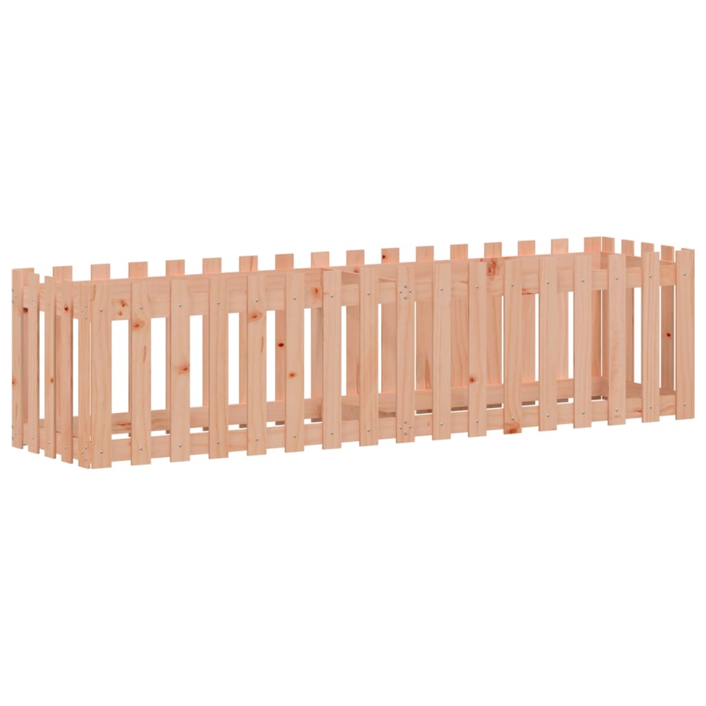 vidaXL Hochbeet Lattenzaun-Design 200x50x50 cm Massivholz Douglasie