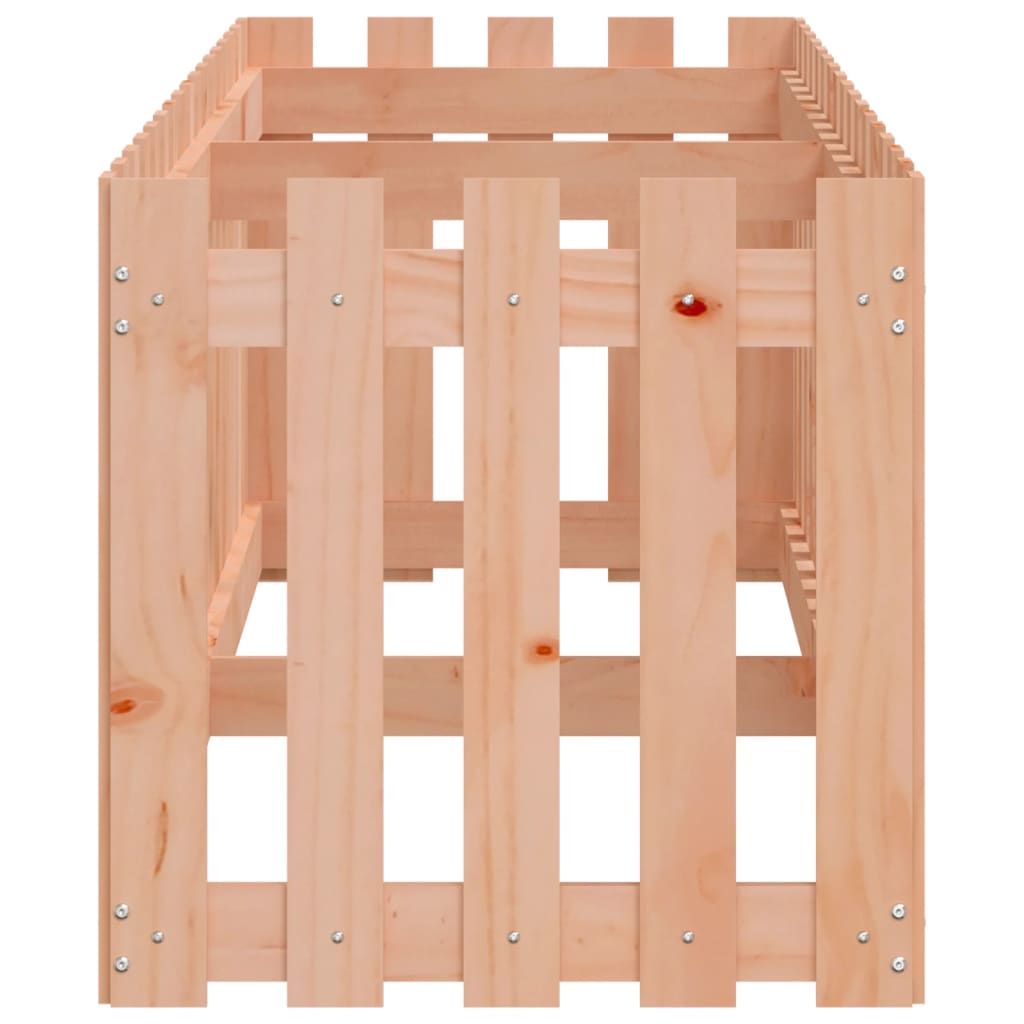 vidaXL Hochbeet Lattenzaun-Design 200x50x50 cm Massivholz Douglasie