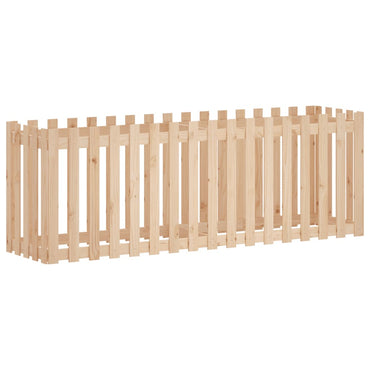 vidaXL Hochbeet Lattenzaun-Design 200x50x70 cm Massivholz Kiefer