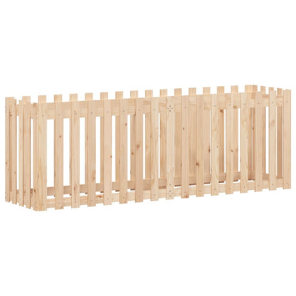 vidaXL Hochbeet Lattenzaun-Design 200x50x70 cm Massivholz Kiefer