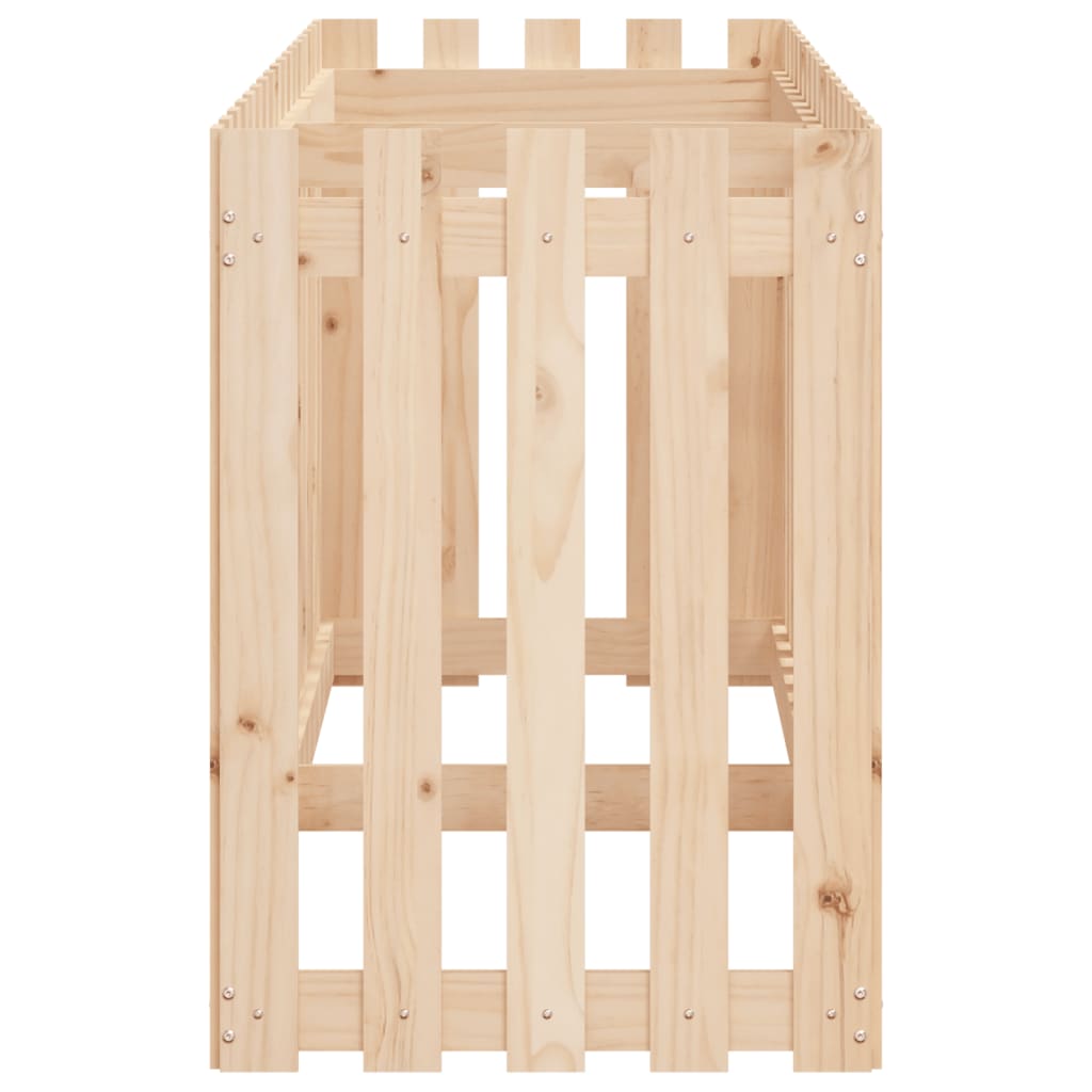 vidaXL Hochbeet Lattenzaun-Design 200x50x70 cm Massivholz Kiefer