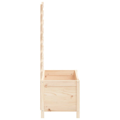 vidaXL Pflanzkübel mit Rankhilfe 79x39,5x114 cm Massivholz Kiefer