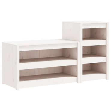 vidaXL Outdoor-Küchenschränke 2 Stk. Weiß Massivholz Kiefer