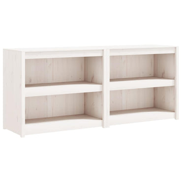 vidaXL Outdoor-Küchenschränke 2 Stk. Weiß Massivholz Kiefer