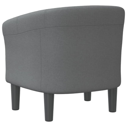 vidaXL Fauteuil club gris foncé en tissu