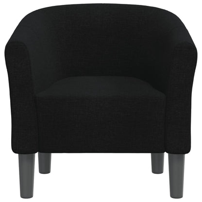 vidaXL Clubsessel Schwarz Stoff