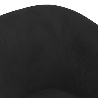 vidaXL Fauteuil club noir en velours