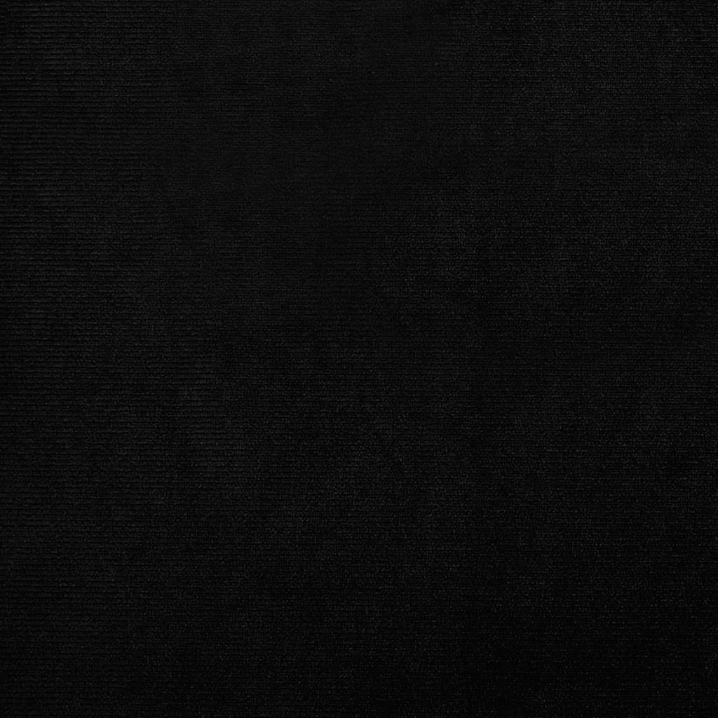 vidaXL Fauteuil club noir en velours
