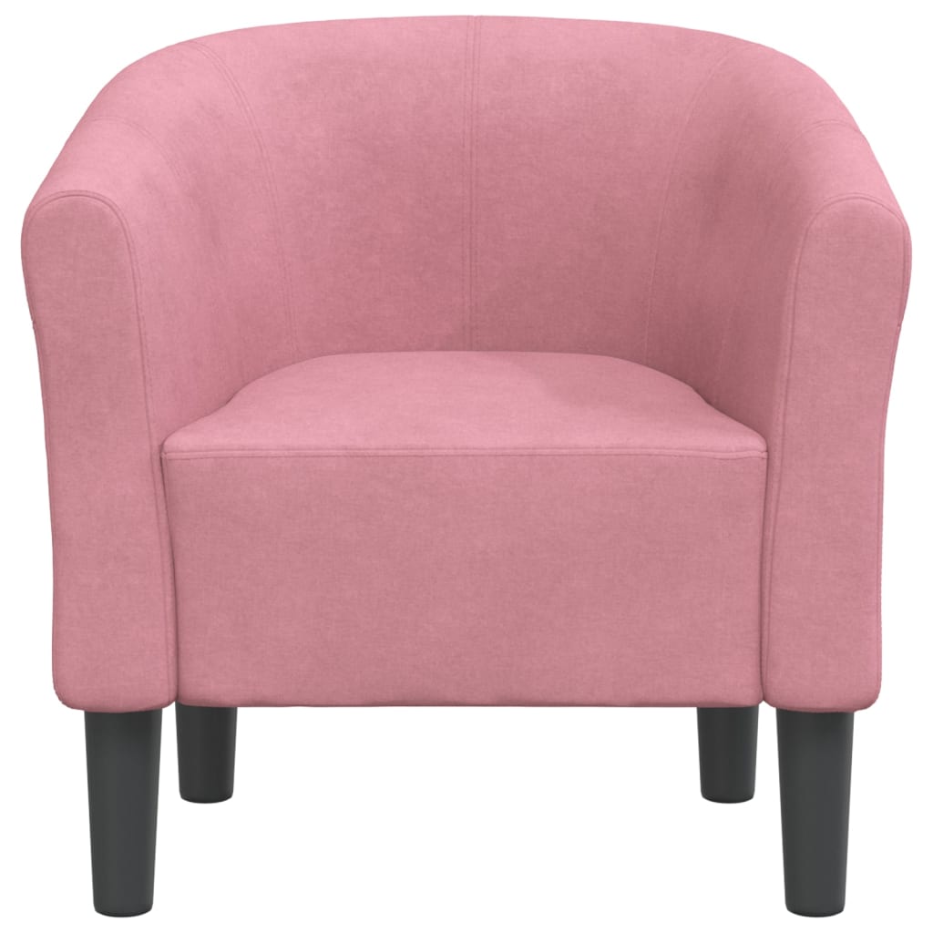 vidaXL Clubsessel Rosa Samt