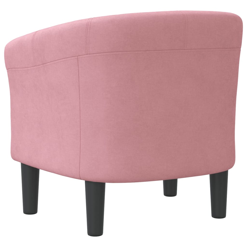 vidaXL Clubsessel Rosa Samt