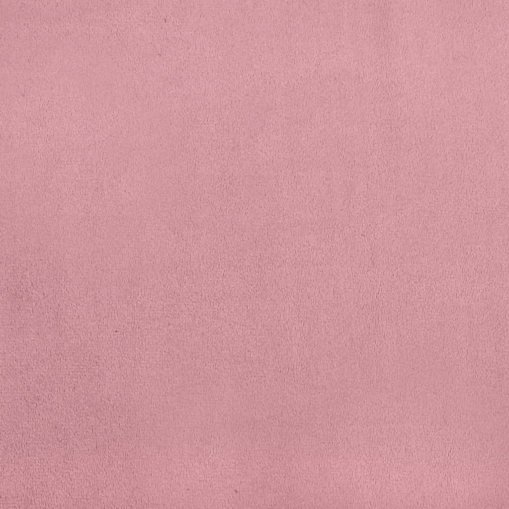 vidaXL Clubsessel mit Fußhocker Rosa Samt