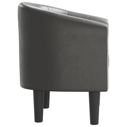 vidaXL Clubsessel Grau Kunstleder