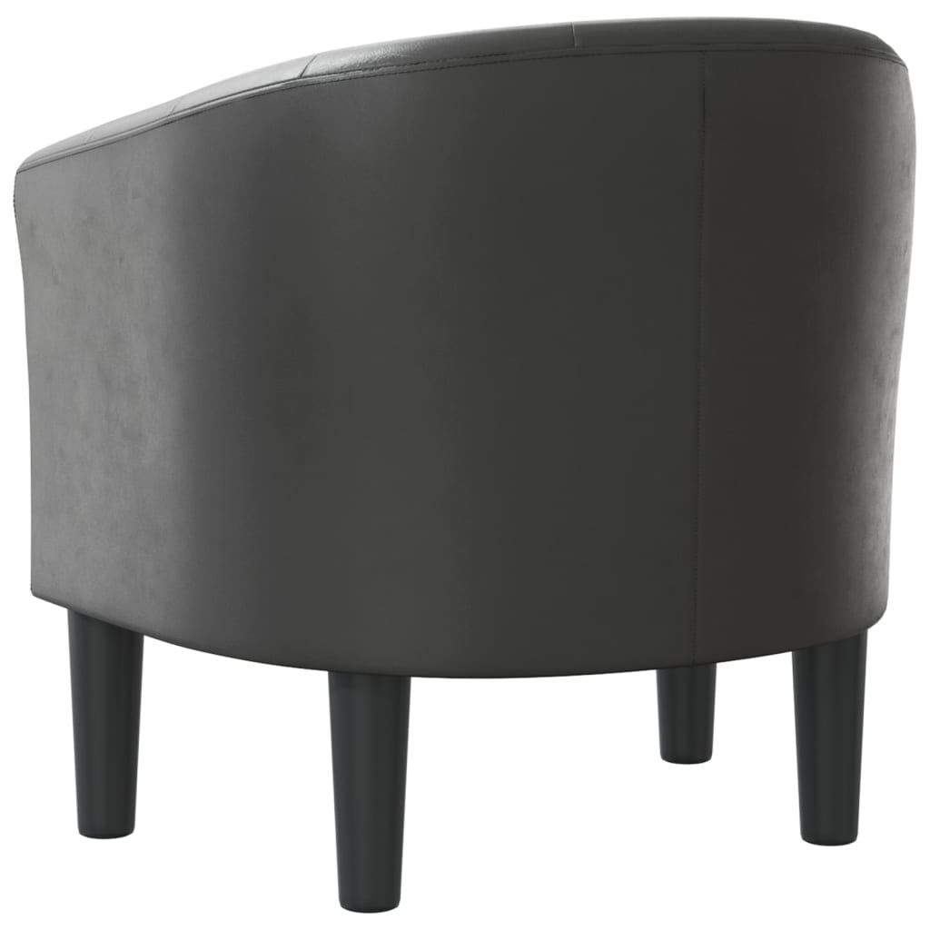 vidaXL Clubsessel Grau Kunstleder