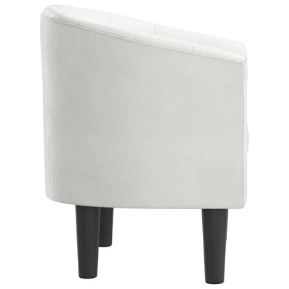 vidaXL Clubsessel Weiß Kunstleder