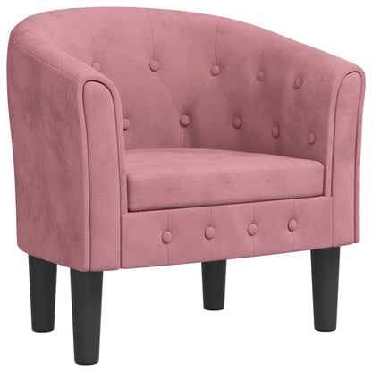 vidaXL Clubsessel Rosa Samt