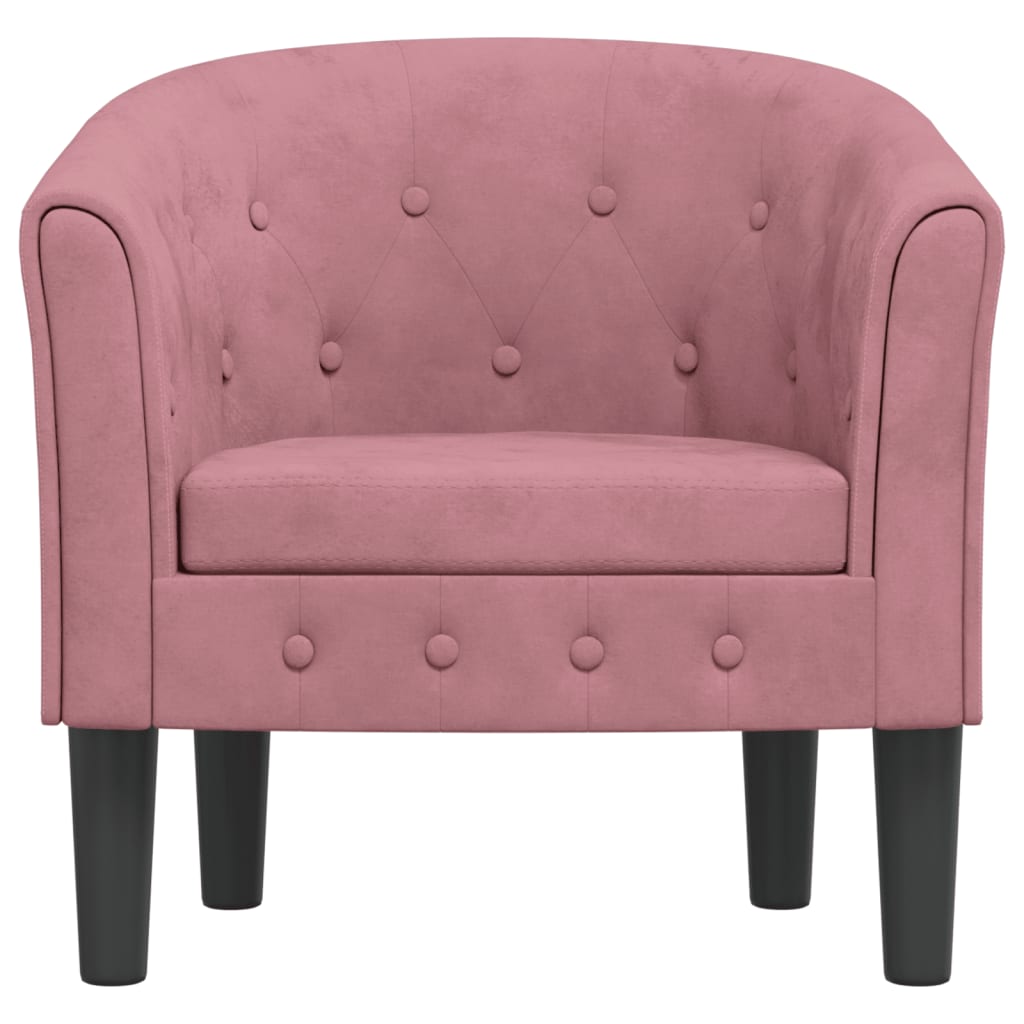 vidaXL Clubsessel Rosa Samt