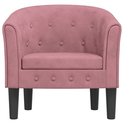 vidaXL Clubsessel Rosa Samt