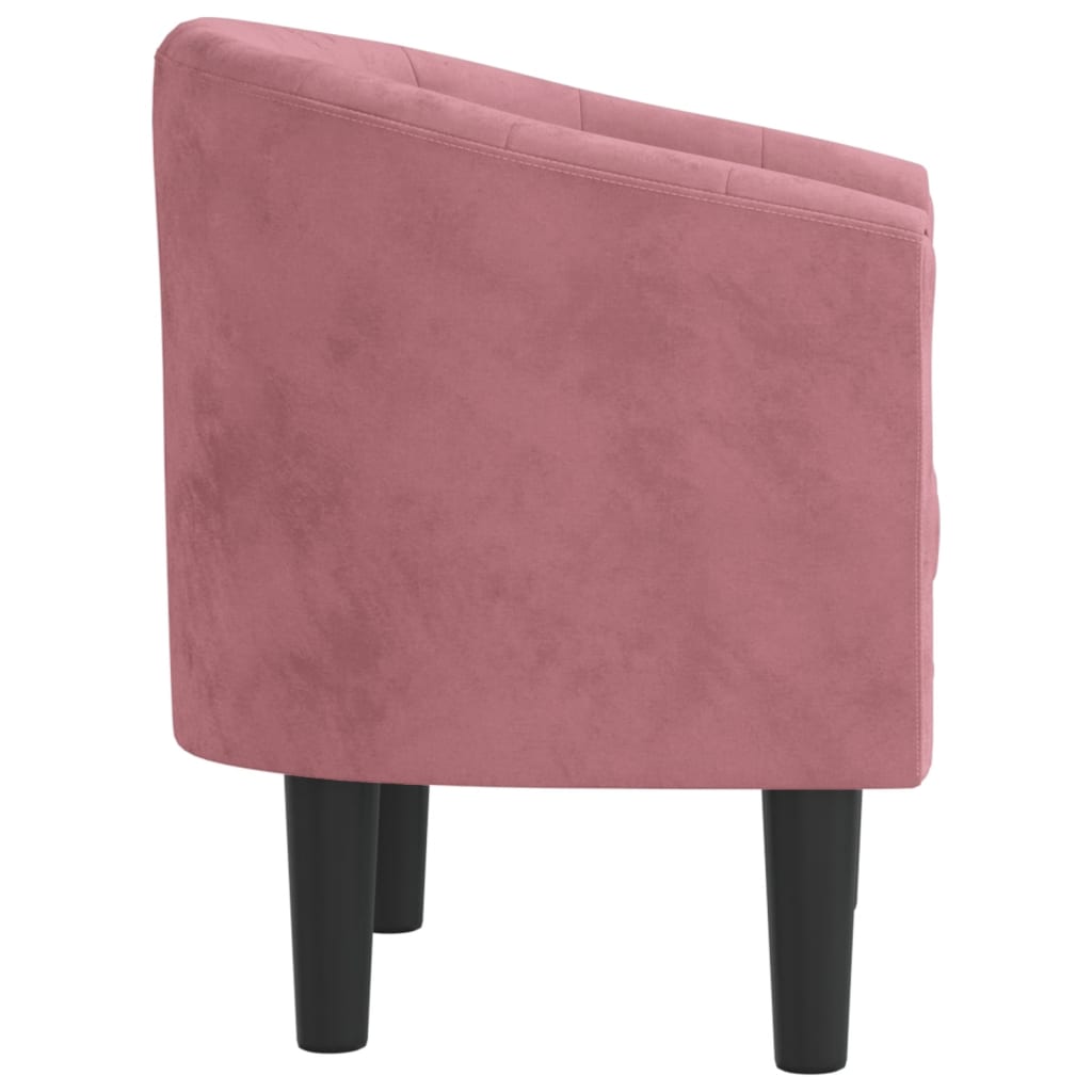vidaXL Clubsessel Rosa Samt