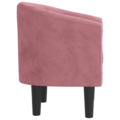 vidaXL Clubsessel Rosa Samt