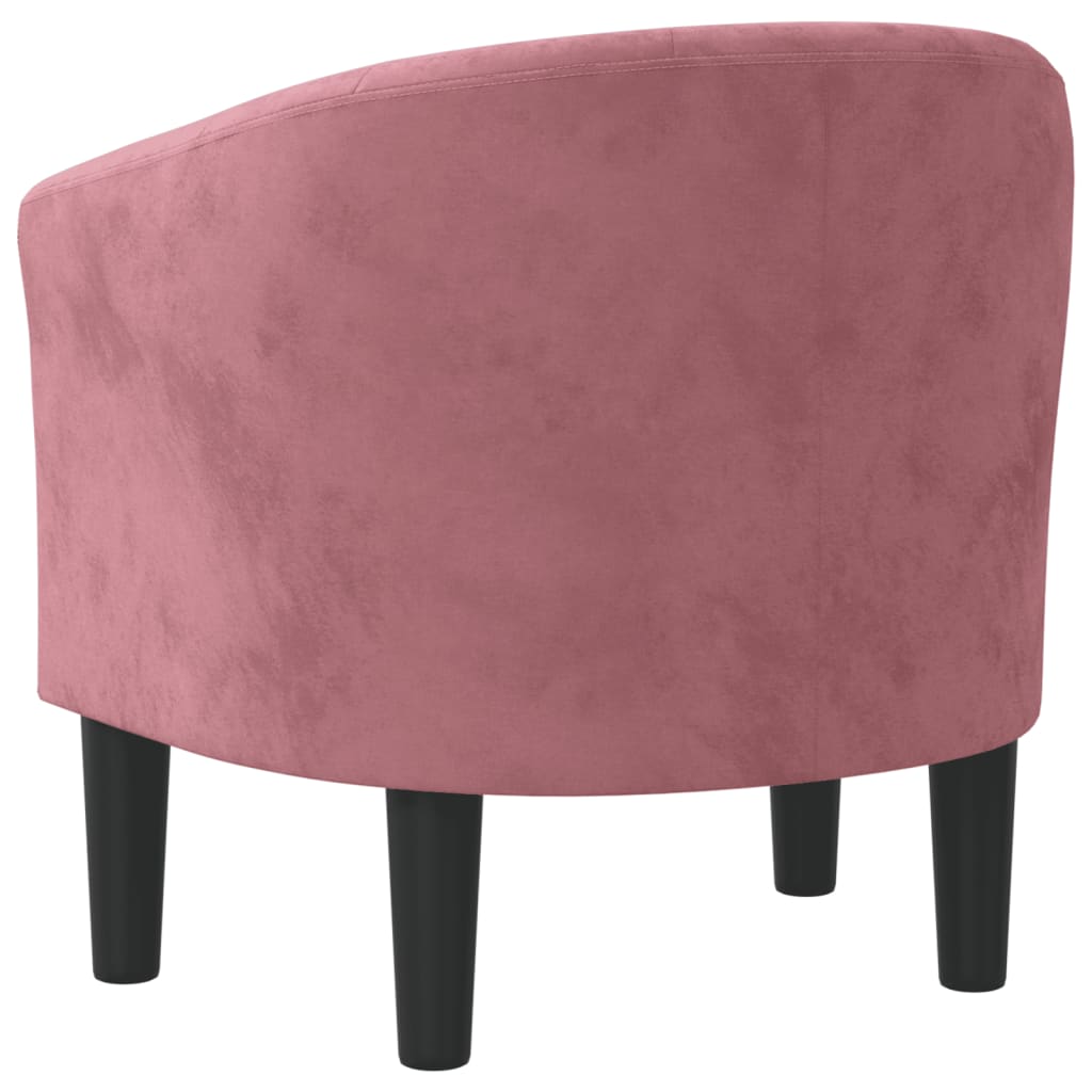vidaXL Clubsessel Rosa Samt