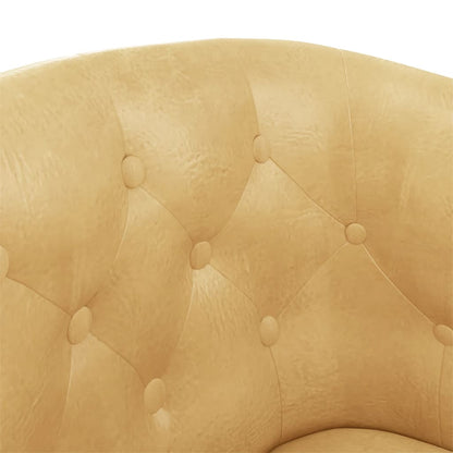vidaXL Clubsessel Gold Kunstleder