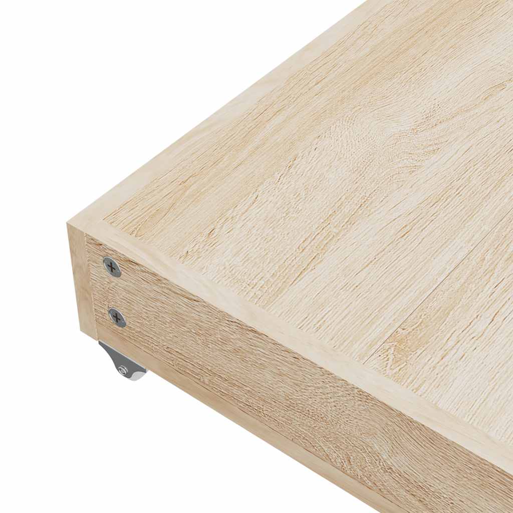 vidaXL Bettschubladen 2 Stk. Dunkelgrau Holzwerkstoff und Samt