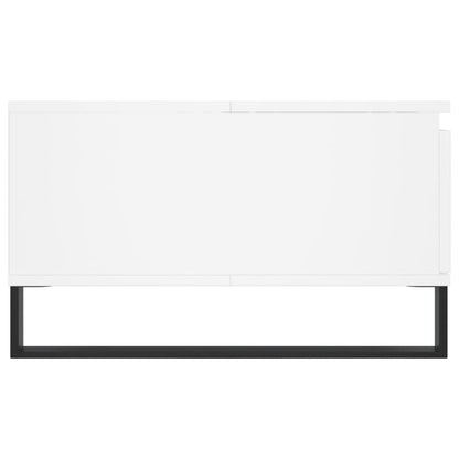 Couchtisch Weiß 90x60x35 cm Holzwerkstoff