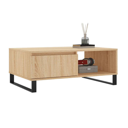 vidaXL Table basse chêne sonoma 90x60x35 cm en bois d'ingénierie
