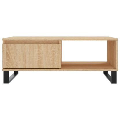 vidaXL Table basse chêne sonoma 90x60x35 cm en bois d'ingénierie