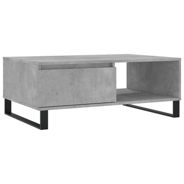 vidaXL Table basse gris béton 90x60x35 cm Aggloméré