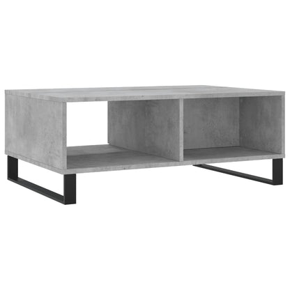 vidaXL Table basse gris béton 90x60x35 cm Aggloméré