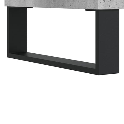 vidaXL Table basse gris béton 90x60x35 cm Aggloméré