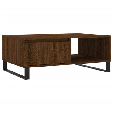 vidaXL Table basse marron aspect chêne 90x60x35 cm Bois d'ingénierie