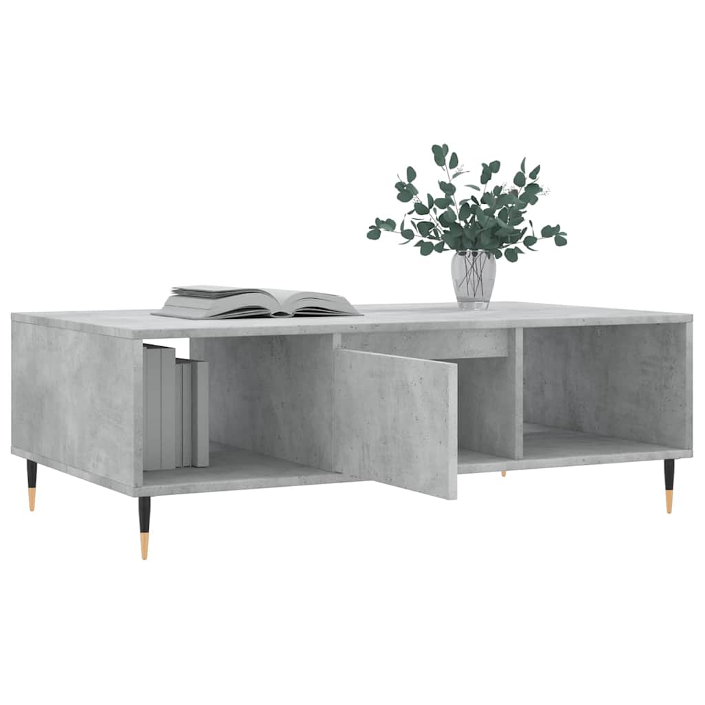 vidaXL Couchtisch Betongrau 104x60x35 cm Holzwerkstoff