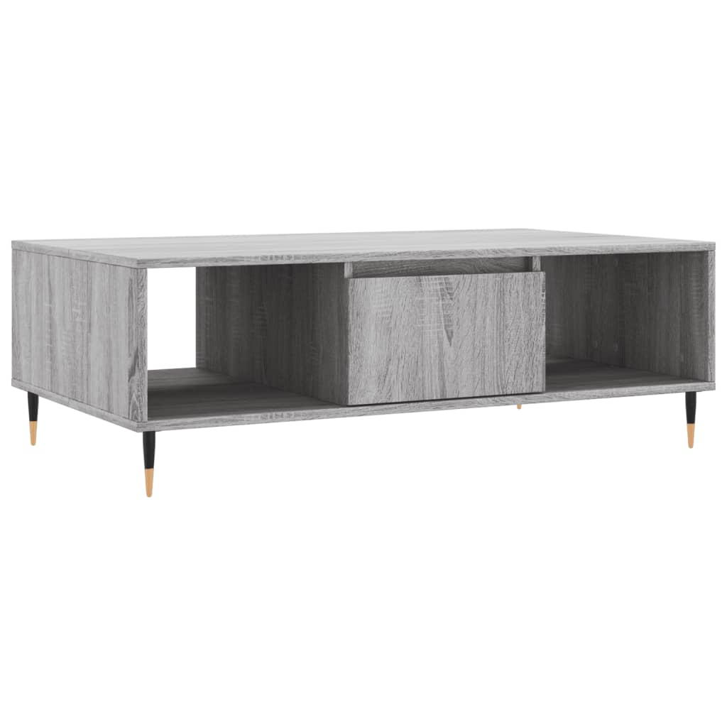 vidaXL Couchtisch Grau Sonoma 104x60x35 cm Holzwerkstoff