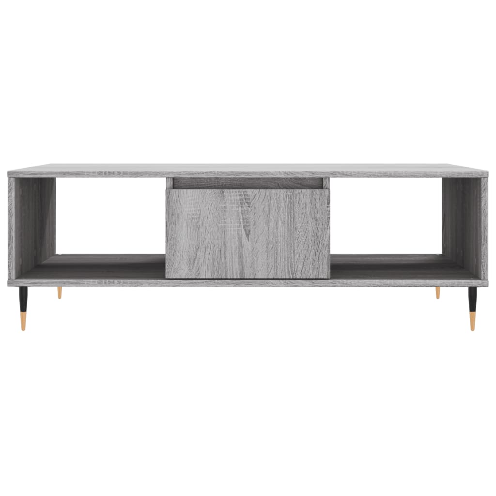 vidaXL Couchtisch Grau Sonoma 104x60x35 cm Holzwerkstoff
