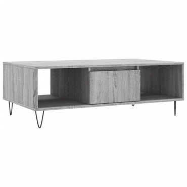 vidaXL Table basse gris Sonoma 104x60x35 cm Aggloméré