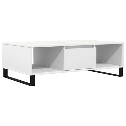 vidaXL Table basse blanc 104x60x35 cm Bois d'ingénierie
