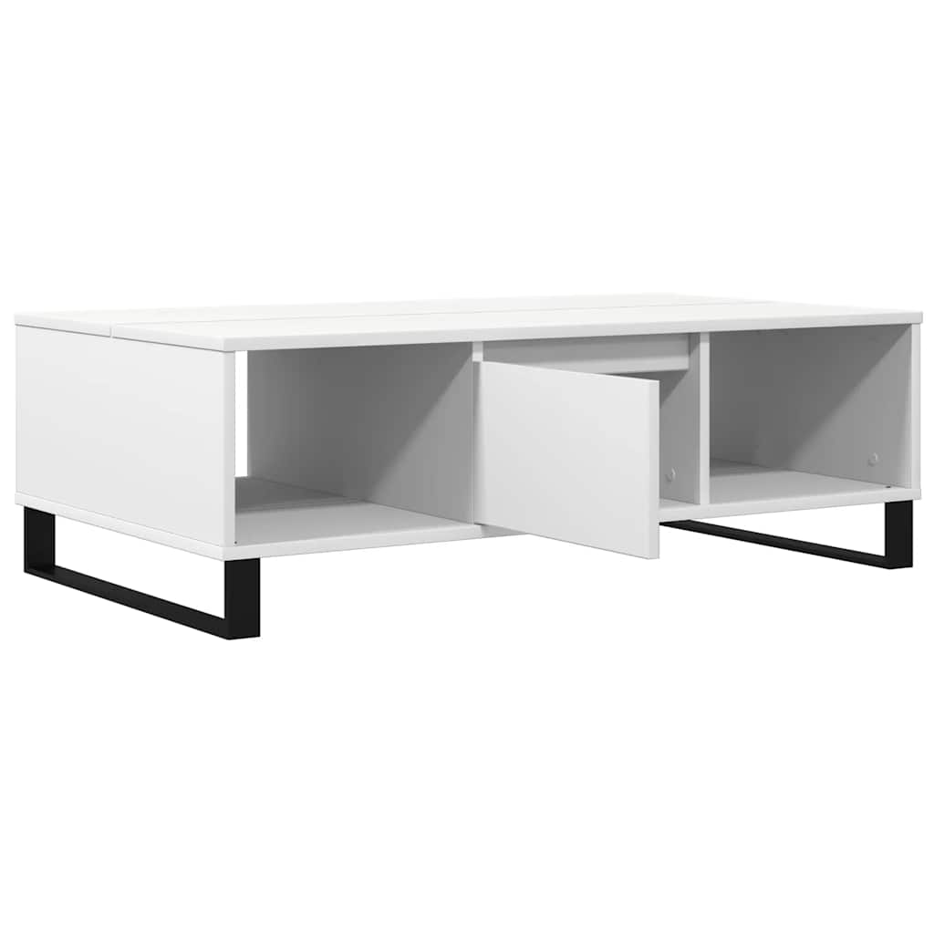 vidaXL Table basse blanc 104x60x35 cm Bois d'ingénierie