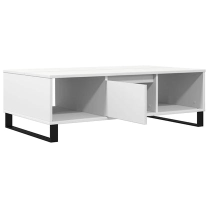 vidaXL Table basse blanc 104x60x35 cm Bois d'ingénierie