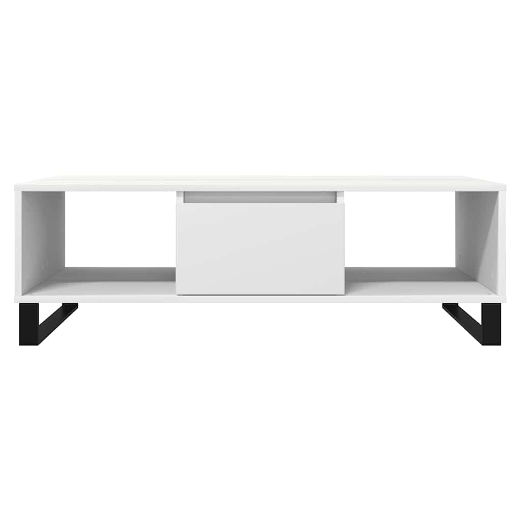 vidaXL Table basse blanc 104x60x35 cm Bois d'ingénierie